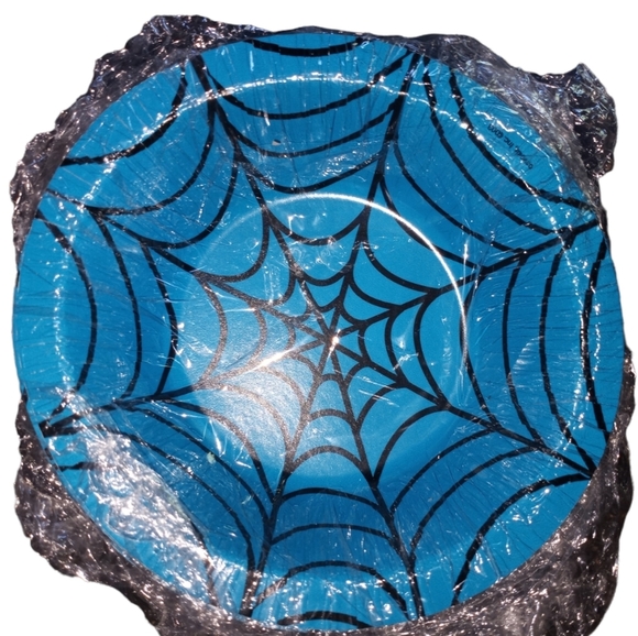 Other - Turquoise Spiderweb Paper Bowls
